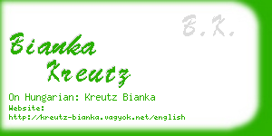 bianka kreutz business card